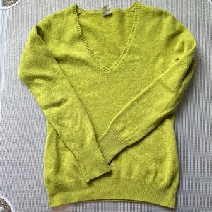 Chartreuse cashmere sweater